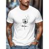 Taglie Europee Uomo, T-shirt Casual Estiva a Maniche Corte con Fantasia Tarassaco, 'Blow Me'