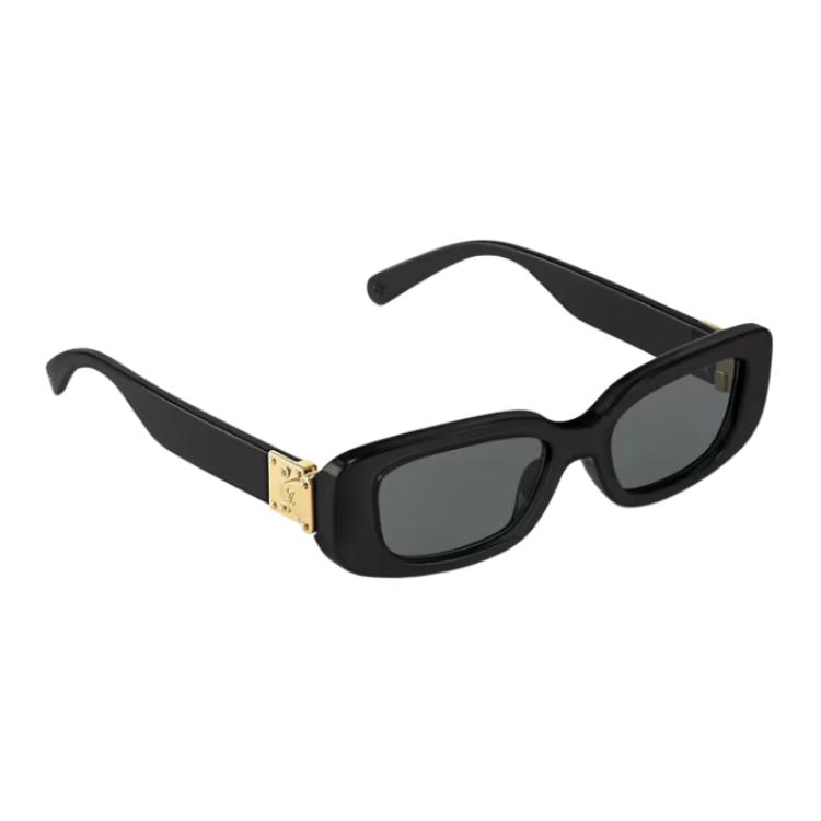 Louis Vuitton Full Frame Design S-Lock Acetate Metal Square Sunglasses Women Sunglasses Black Z3007E