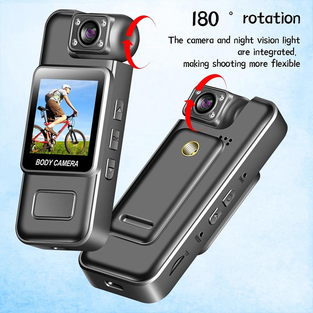 Cross-border new high definition 4K outdoor sports portable small camera recorder with screen back clip infrared camera