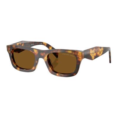 Logo Design Acetate Rectangular Sunglasses Women Sunglasses Tortoise 0PRC06S-14L10U