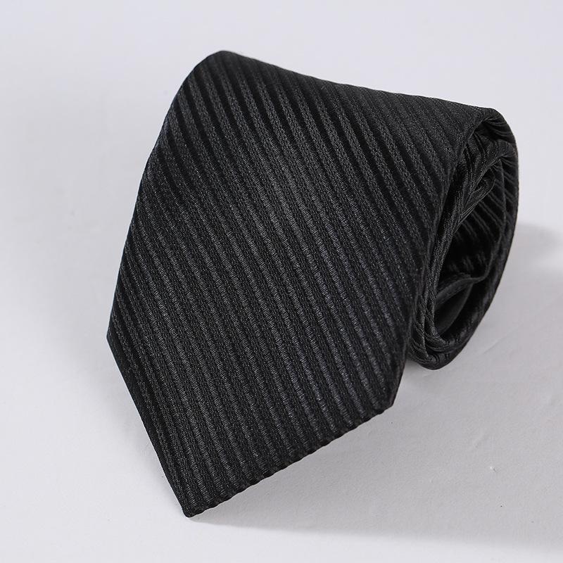 Zipper Tie Plain Face Upscale Groom Best Man Presides Over Hotel Business Men And Women Professional Dress Wedding Red And Black Collar