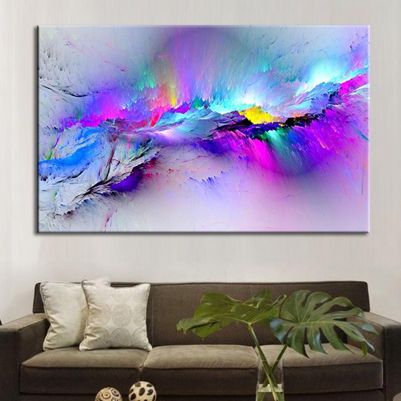 Personality Creative Color Home Decorative Canvas Painting High-definition Oil Painting Frameless Core Living Room Wall Art