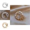 Butterfly Brooch With Alloy Rhinestones And Pearls For Women Fashionable And Artistic