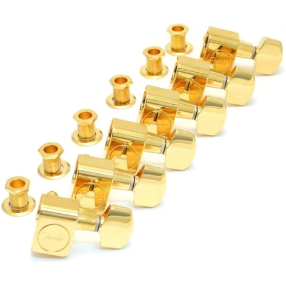 Fender Tuning Pegs American Standard Series Stratocaster® /Telecaster® Tuning Machines Gold (6)