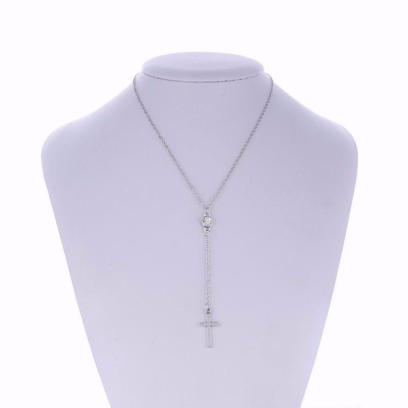 Bijoux chrétiens faits à la main, ras du cou en cristal fin, pendentif croix, colliers pour femmes, cadeaux catholiques, nouvelle collection