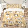 3pcs Puppy Bone Bedding Cover Set, Fashion Classic Popular Print Bedding Set, Soft Comfortable, All Season Use, For Bedroom, Guest Rooma0819142