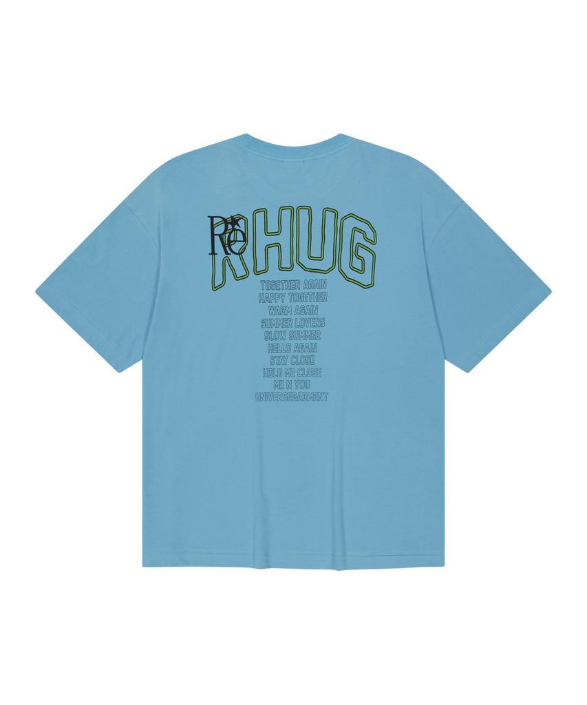 Yunibeoseugameonteu Happy Family Crop T-Shirt_Blue