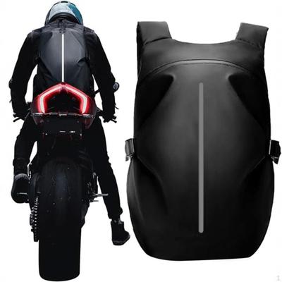 Plecak motocyklowy Rucksack Torba do przechowywania kasku dla mężczyzn z paskiem odblaskowym Backpacking