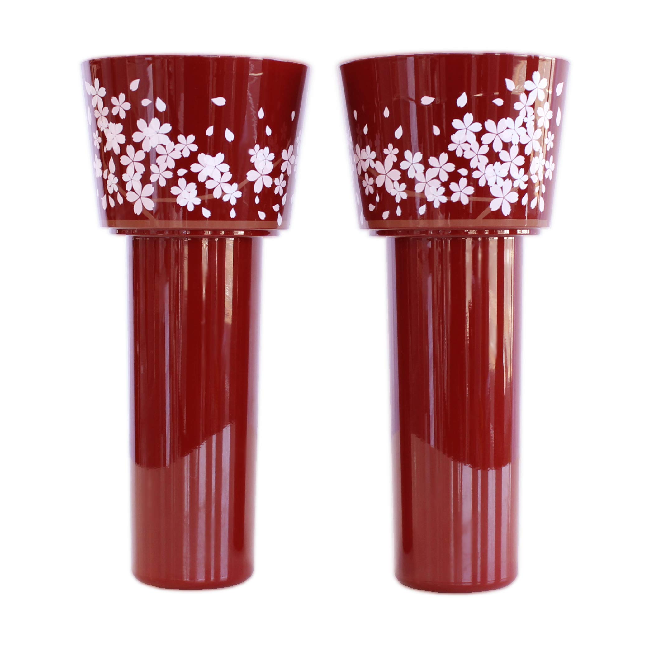 

A pair of two flower vases for your gravestone. This flower vase is perfect for flowers Prevents water from spoiling at the grave. Cherry Blossom