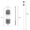 Telescoping Extension Duster for High Ceilings,Polyester Washable Dusting Brush with Pole-Reachable Fan,Light,Wall Cleaning Tool