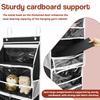Hanging Yarn Storage Organizer with 6 Independent Compartment Thickened Large Capacity Yarn Holder for Crochet Tool Transparent