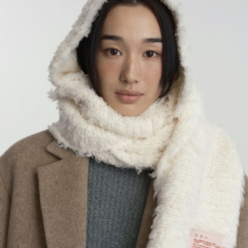 

GBH APPAREL HOOD MUFFLER_IVORY IVORY_FREE
