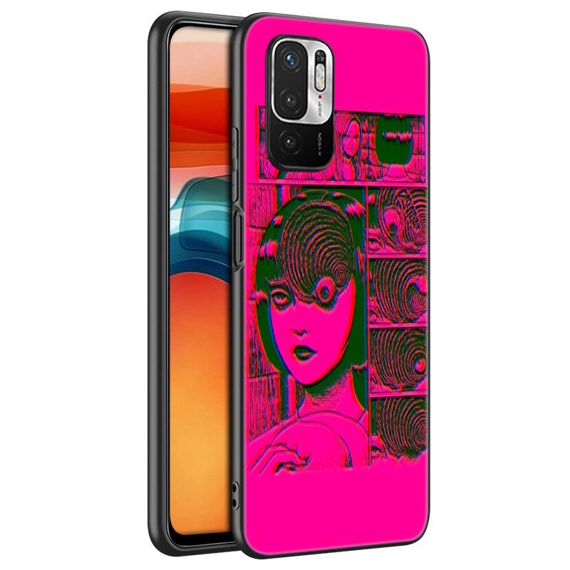 Hororový komiks junji ito Tomie Tees Glitchcore pouzdro na telefon pro Xiaomi Redmi Note 11 10 9 8 Pro 11T 10T 10S 9S 8T 9 9A 9C 9T kryt