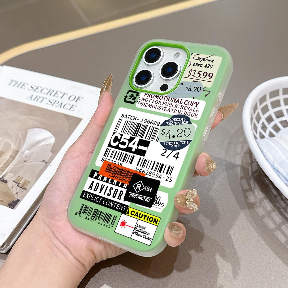 Luxury Fashion Stamp Label Barcode Silicone Matte Candy Color 2 in 1 Phone Case for Google Pixel 10 9 8A 8 7A 7 Pro XL Cover