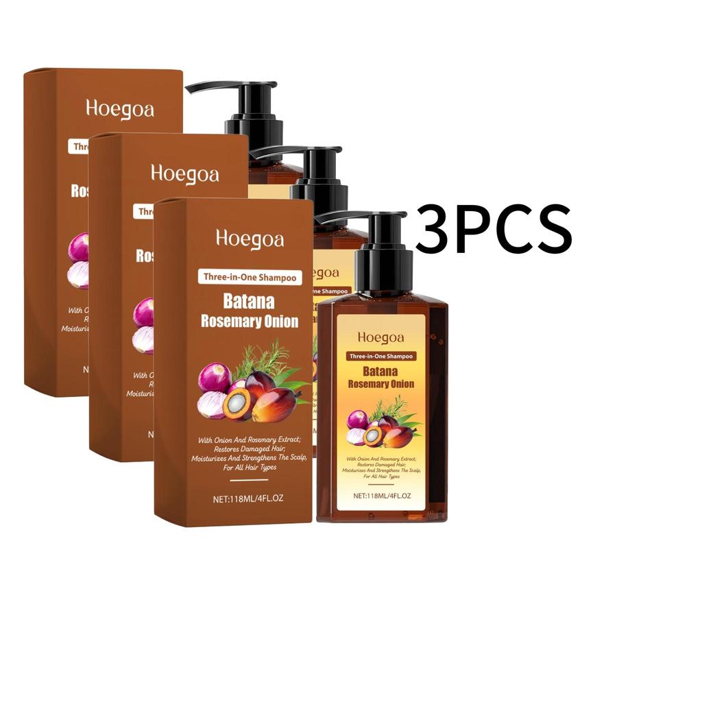 Hoegoa Moisturizing Hair Shampoo For Dry Damaged Hair Nourishing Scalp Care Smooth Strong Hair Daily Cleansing 118ML