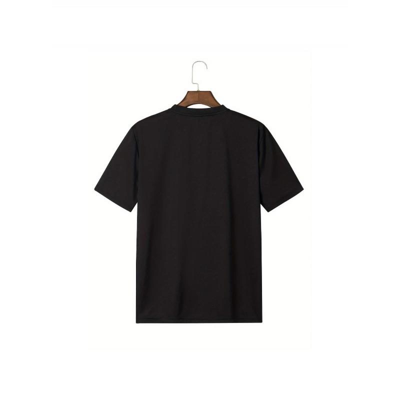 Damen T-Shirt mit kurzen Ärmeln in Normalgröße - Einfaches geometrisches Muster, Rundhalsausschnitt, Lockerer Schnitt, Lässiges Oberteil,