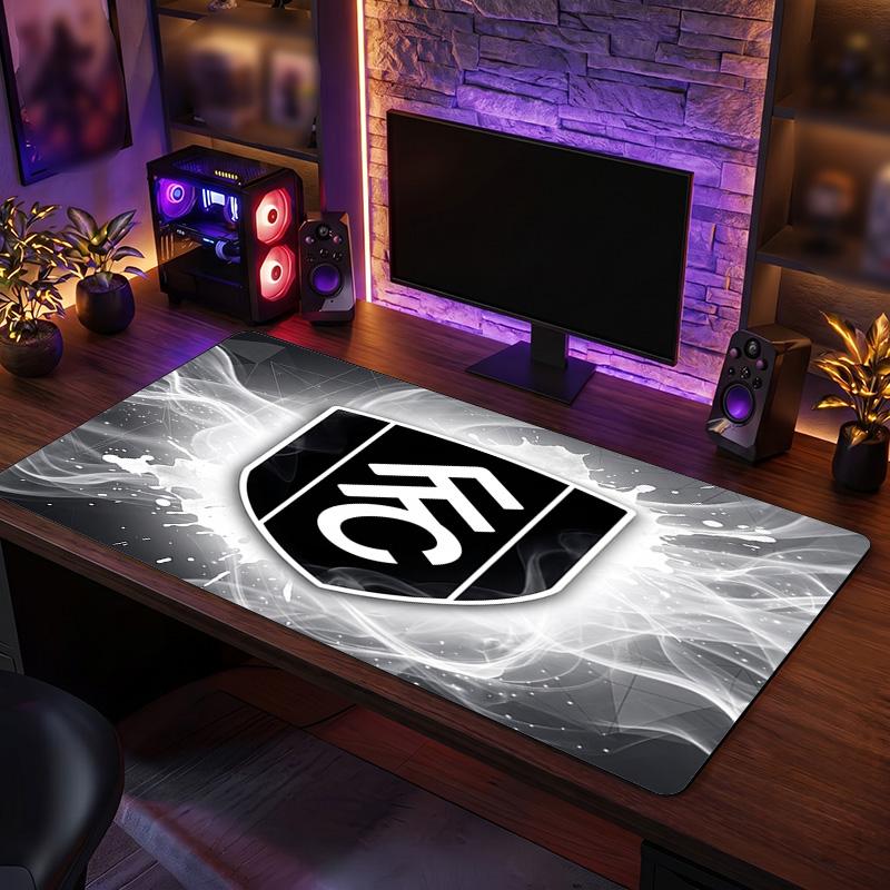 Fulham Football Print Large Mouse Pad, Anti-Slip Extended Gaming Desk Mat for Office Home