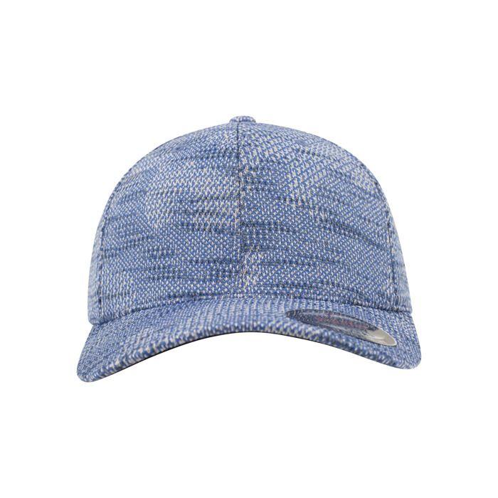 Casquette - Flexfit - Jasquard Knit - Bleu - Tissu tricoté - Ajustement parfait