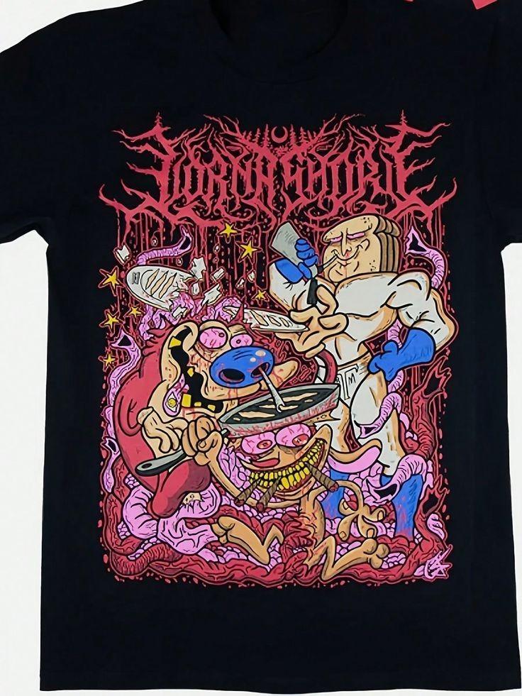 

Винтажная футболка Lorna Shore с принтом концертного тура Band T-Shirt Tee Tour SG033 Унисекс XXL