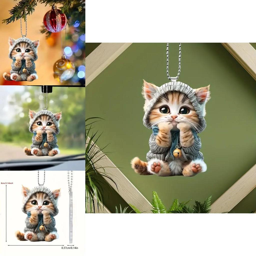 Charming Acrylic Decorative Pendant Ideal For Car Accessories And Christmas Ornaments