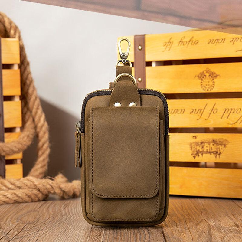 Men s Retro Vertical Phone Pouch