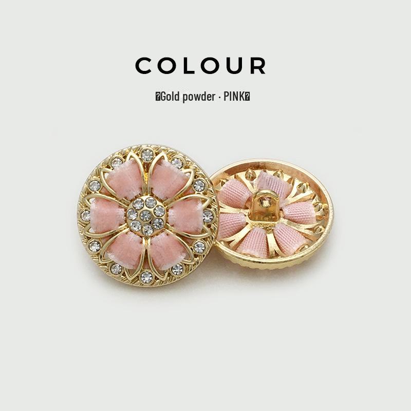 Luxury Handwoven Metal Pearl Diamond Coat Buttons