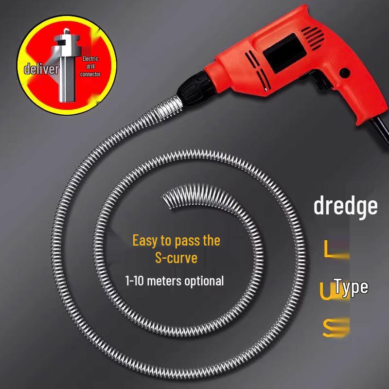 Pipe Unblocking Tool: Effective Toilet Plunger with Soft Spring for Quick Drain and Pipe Clearing