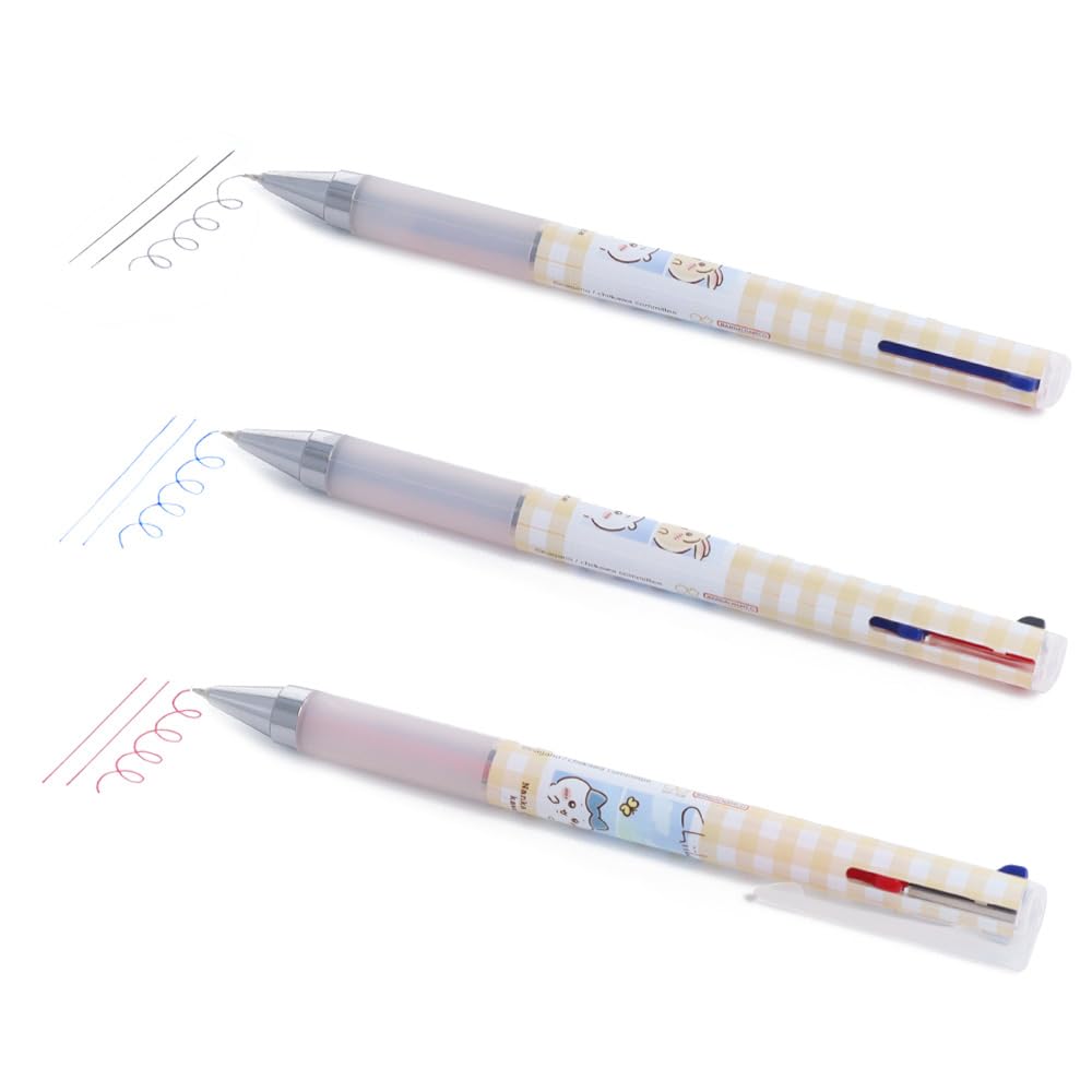 Sunstar Stationery Chiikawa Pen JUICE UP 3 A Pattern S4653890 Multi-Color