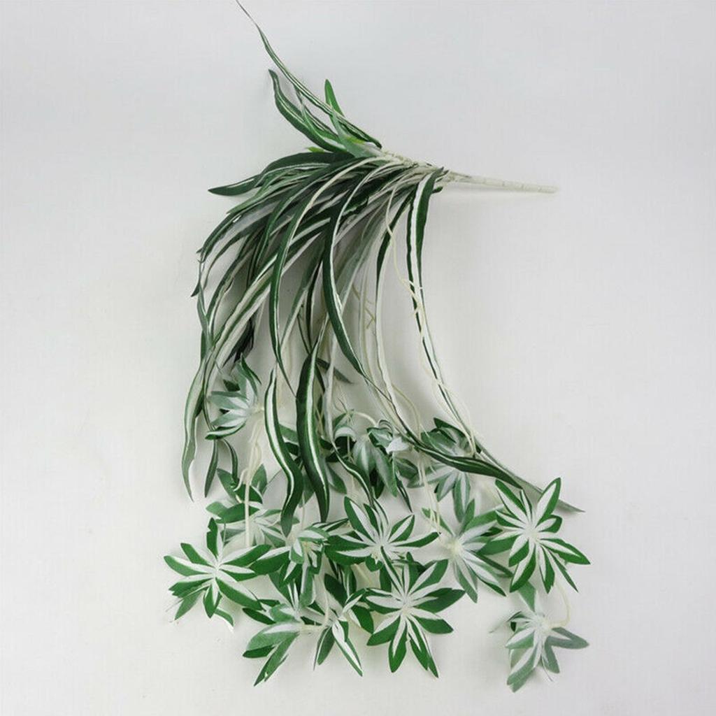 *Artificial Silk Fake Chlorophytum Orchid Spider Plant Grass Home,Garden Decor *
