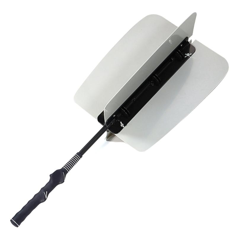 

Golf Propeller Fan Trainer Swing Wind Power Training Tool Golf Swing Fan, Golf Swing Trainer Aid with Nonslip Grip сірий