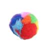5pcs/set Colorful Cat Training Mute Ball Plush Cat Teaser Ball  for Cleaning Teeth