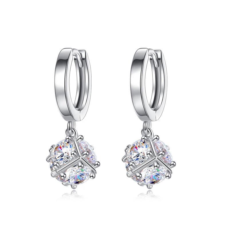 Magischer Würfel S925 Silber Ohrringe - Leichter Luxustrend, Ideales Weihnachts-/Geburtstagsgeschenk für Freundin oder beste Freundin