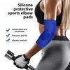 Sports Elbow Pads Knitted Silicone Skiing Running Basketball Fitness Sports Pressurized Warm Nylon Elbow Pads Protector