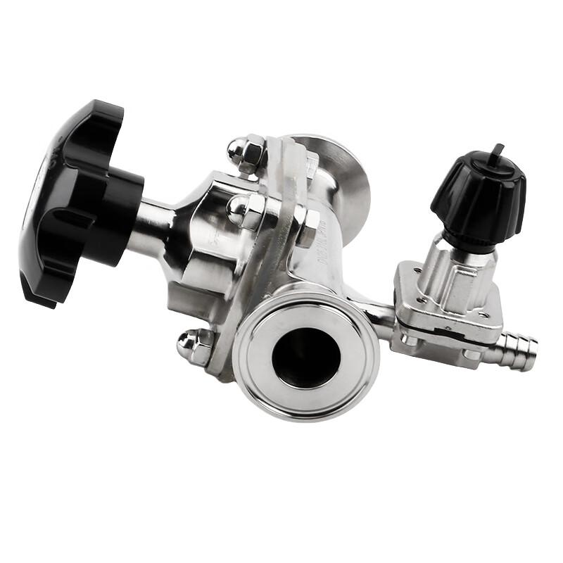 Jucheng 316L Stainless Steel Diaphragm Sampling Valve with Sampling Port