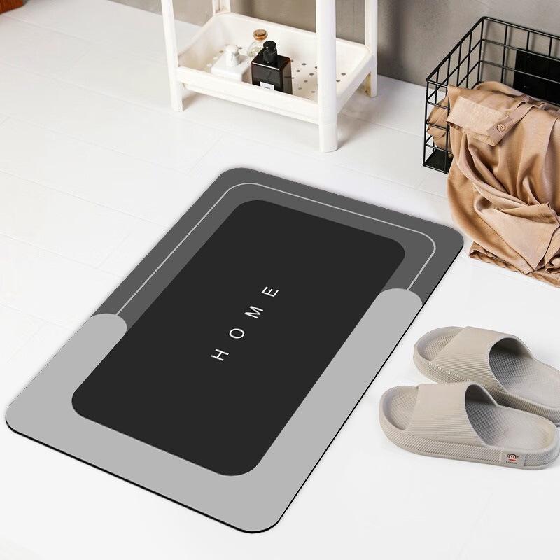 Diatom Mud Quick-Dry Anti-Slip Bathroom Floor Mat