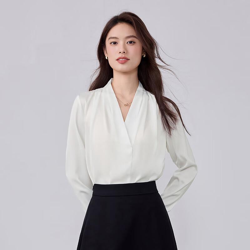 Women s V-Neck Chiffon Blouse 2XL