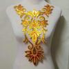 1 Pz Colletto Scollatura Paillettes Toppe Ricamate Applicazione Toppa Decorativa per Abbigliamento