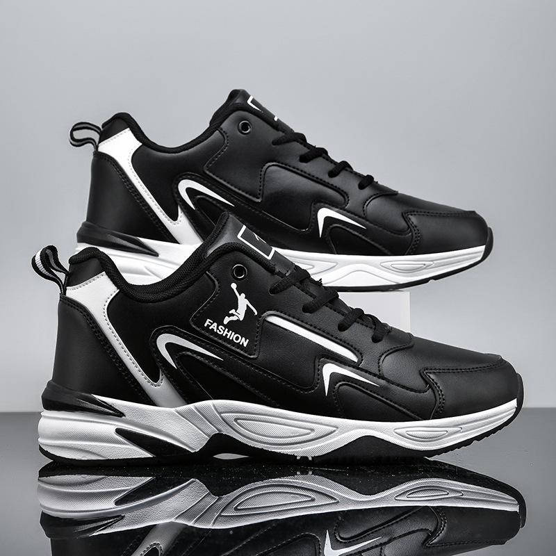 

Black casual sneakers, universal sneakers, comfortable, breathable, running shoes, lightweight and wear-resistant 39