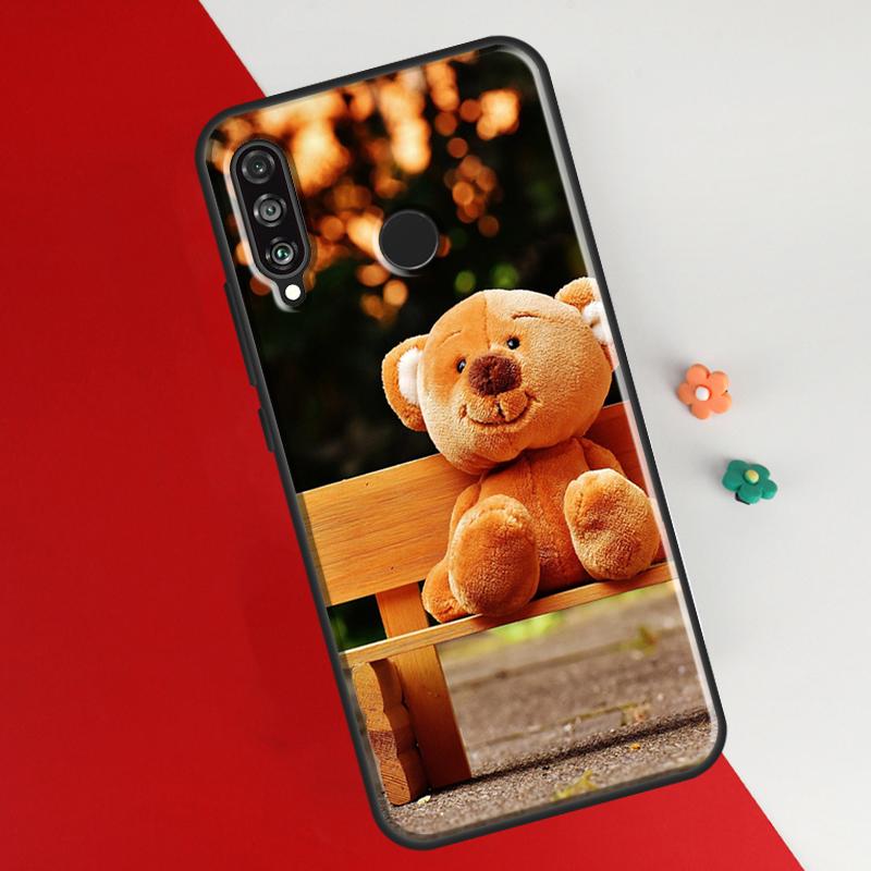 

Милый чехол с медведем для Huawei P50 Pro P20 P30 P40 Lite P Smart 2019 Nova 9 5T Чехол для Honor 50 8X 9X Honor 50 Pro