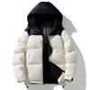 90 White Duck Down Jacket Men's Couple Winter Hooded Windproof Warm Thickened Bread Clothing Trendy Versatile Jacket