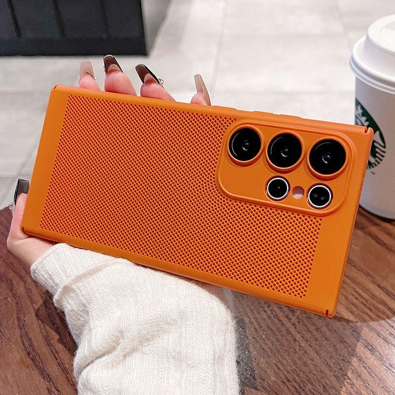 

For Samsung S26 Ultra Case Heat Dissipation Hard Phone Cases for Galaxy S26 Plus S26Edge Cooling Honeycomb Mesh PC Cover Shell For Galaxy S26 Ultra