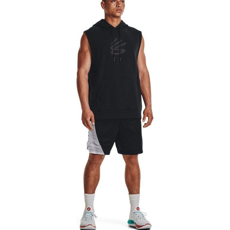 Under Armour Curry Fleece Sleeveless Hoodie 'Black' Men's 1374301-001