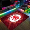 Middlesbrough Design Crystal Velvet Carpet Cozy Non?Slip Printed Rug For Bedroom Living Room Entrance