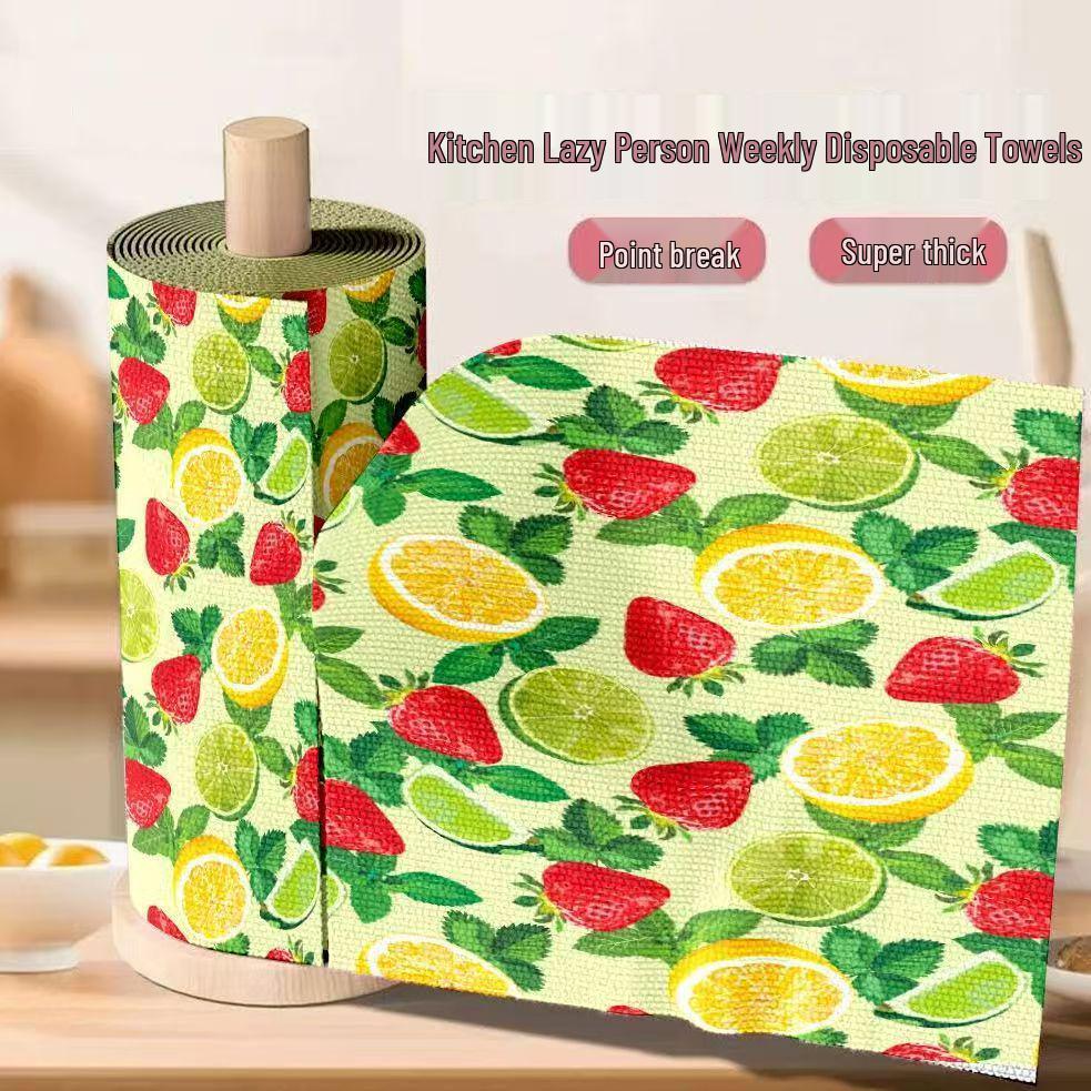 Dual-Use Ultra-Fine Fiber Tearable Kitchen Towel Roll