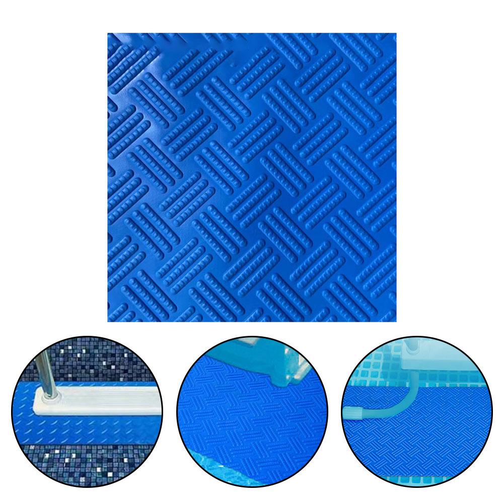 PVC Non-Slip Pool Ladder Step Mat Anti-Slip Design Easy Installation Sturdy Material Protects Pool Steps Fits Most Standard Pool