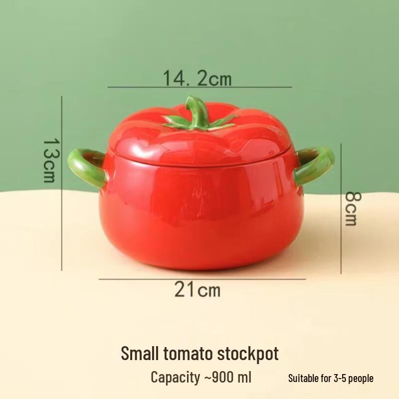 

ZISIZ Ceramic Double-Handled Soup Bowl