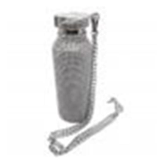 

Insulated Rhinestone Stainless Vacuum Cup Steel Flask Bottle Drinking Kettle 350ml серебряный
