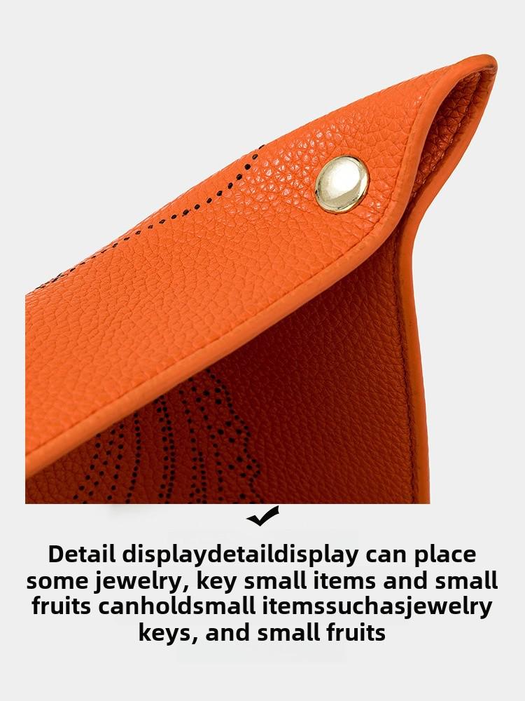 Vassoio portaoggetti in pelle di lusso a forma di testa di cavallo per gioielli e chiavi