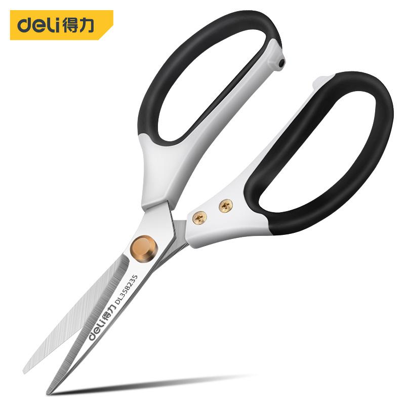 Deli Multifunction Industry Strong Scissors Household Hand Tools Tailor Scissors for Cutting Leather/Fabric/Paper/Fishing Net