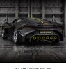 Black Mamba Bugatti H2013 Model: Alloy Sports Car Ornament with Sound & Light for Boys